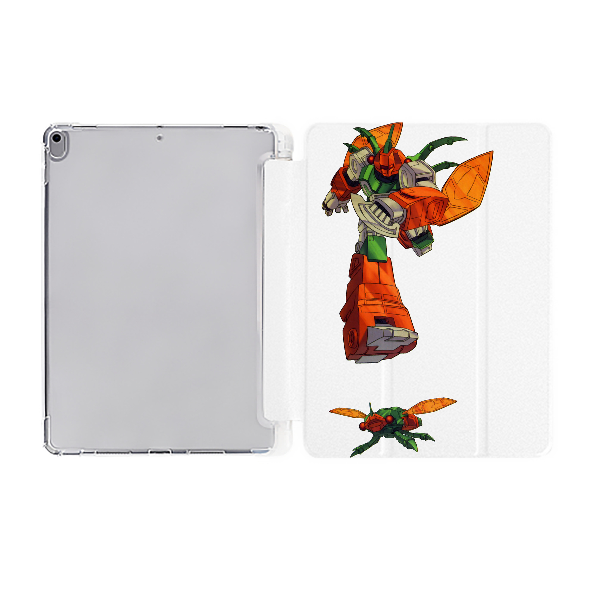 （画像用）  IPad ケース ペン収納付き 三つ折りスタンド PUレザー×シリコン 対応機種9.5/10.5/10.9インチ